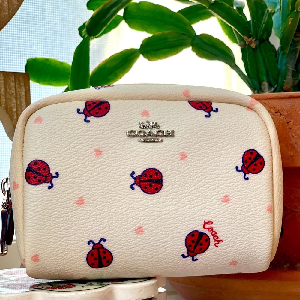 COACH Ladybug Collection. Small Zipper Pouch